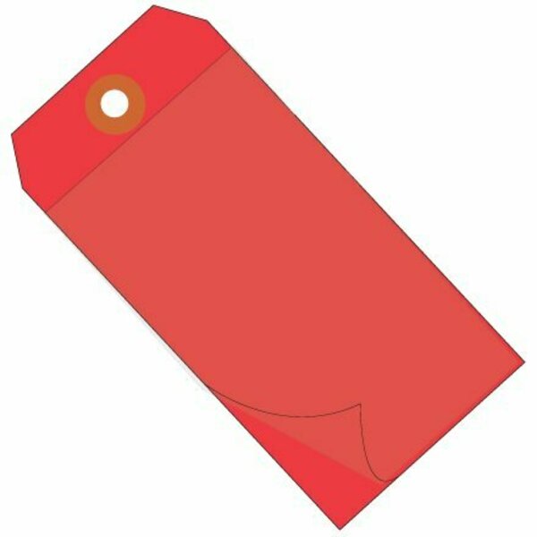 Bsc Preferred 4 3/4 x 2-3/8'' Red Self-Laminating Tags, 100PK S-15226R